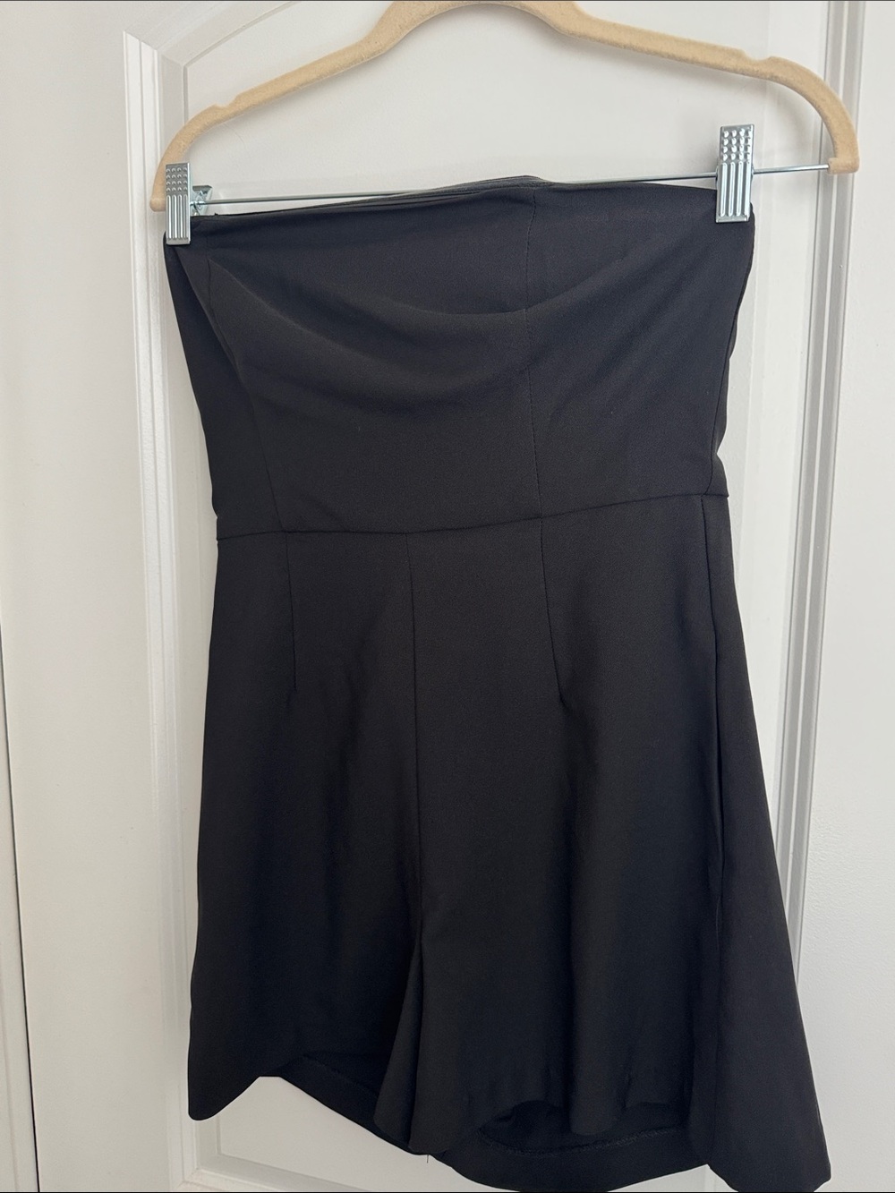 Classic night out  Strapless Black romper